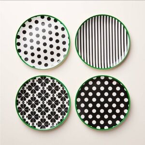 NWT kate spade new york x Target 4-Piece Melamine Dinner Plate Set